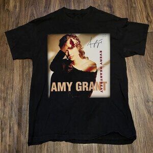 Amy Grant - Every Heartbeat Signature Album Black Tee Unisex T-Shirt Reprint XL